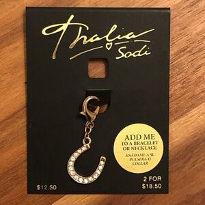 Thalia Sodi | Crystal Horseshoe Removable Charm | 1.5” Length
